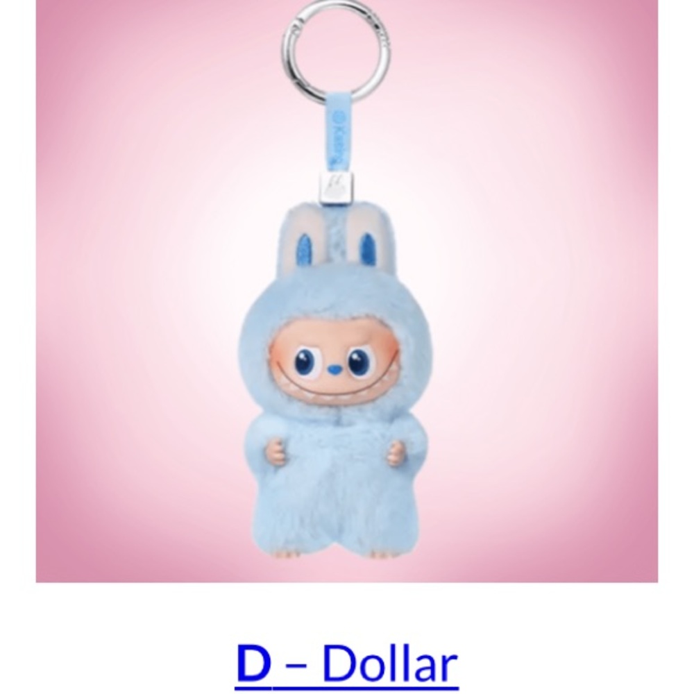 Labubu D pin for love plush pendant new drop August 28th V4